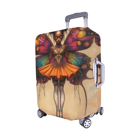 AfroCentric Butterfly Winged Ballerinas Luggage Cover/ Medium 22"-25" Luggage Cover/Medium 22"-25"