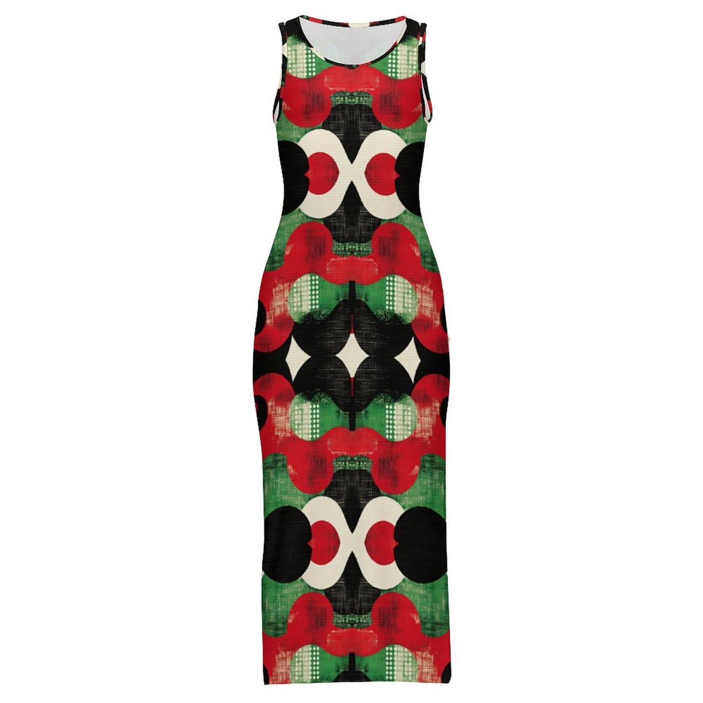 Split cheongsam Sleeveless Bodycon Side Slit Long Dress