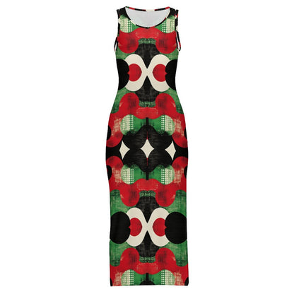 Split cheongsam Sleeveless Bodycon Side Slit Long Dress