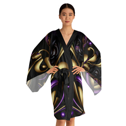 Purple Reign Long Sleeve Kimono Robe (AOP) #PR1