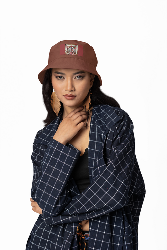Queen of Hearts Bucket Hat - Stylish Canvas Hat for Festivals & Casual Outings