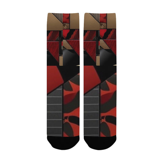 Geometric Pattern Socks for Men Women's Custom Socks