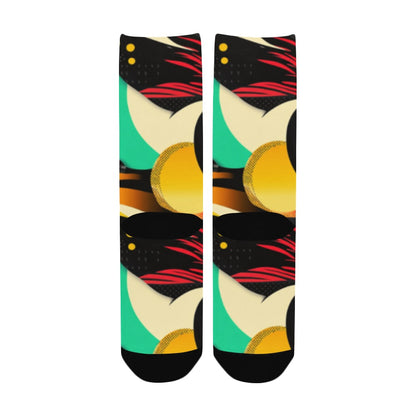 Geometric Pattern Socks for Men Women's Custom Socks