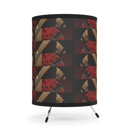 Dual Faced Tripod Lamp with High-Res Printed Shade, US\CA plug #DF1