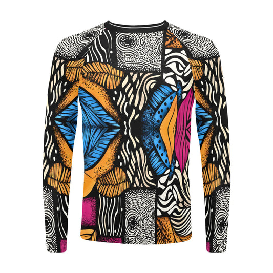 Men's Long Sleeve Swim Shirt (S39)