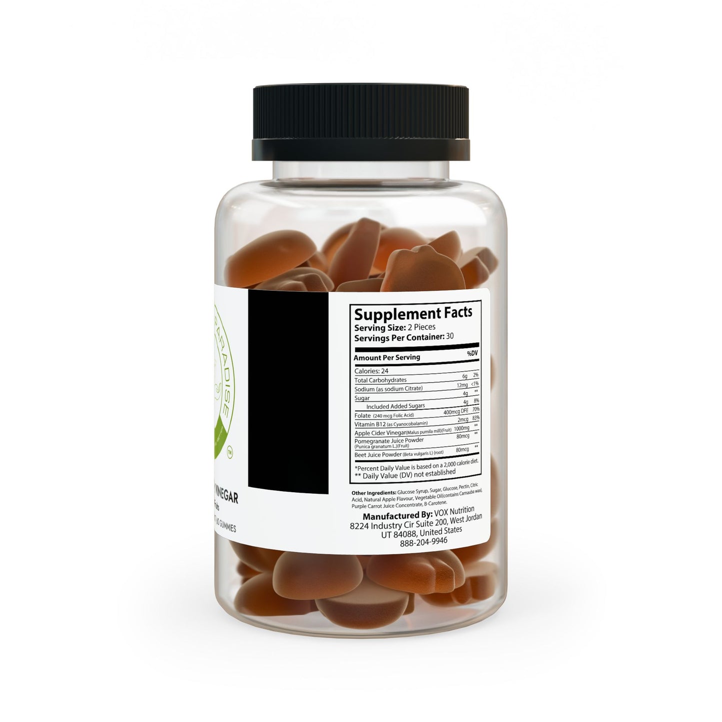 Apple Cider Vinegar Gummies (60 Gummies) #GLP1