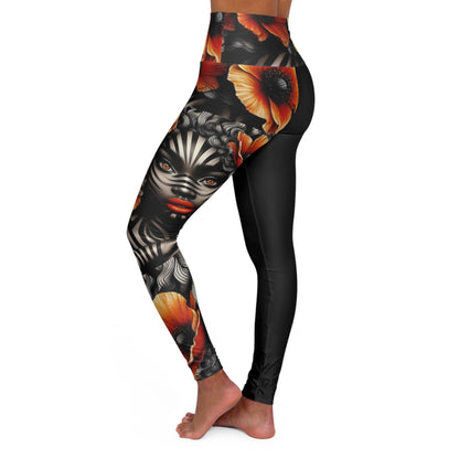 Zebra Fantasy High Waisted Yoga Leggings (AOP) #ZF12