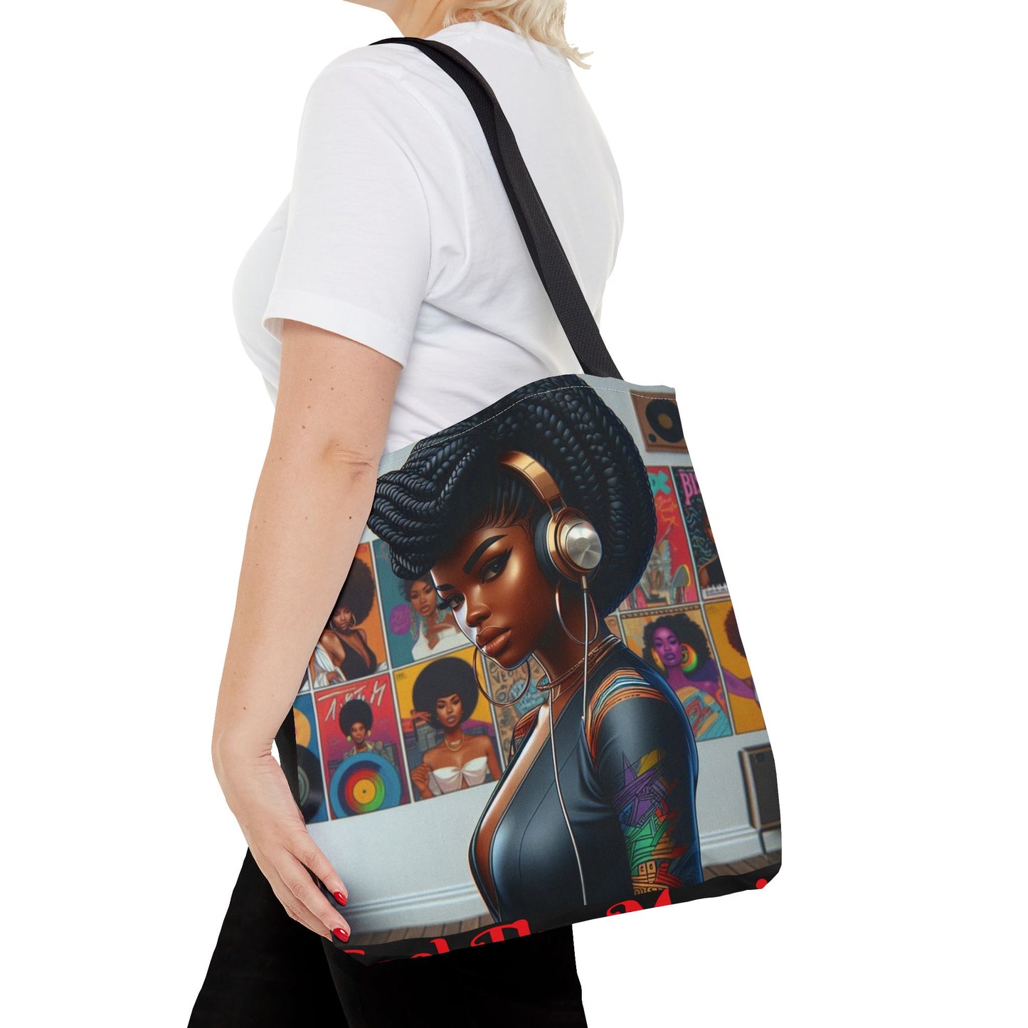 Feel The Music Tote Bag (AOP) #FM8