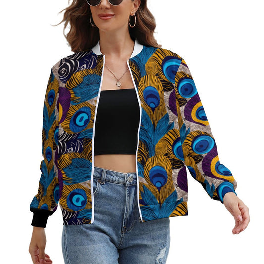 Women's Zipper Jacket LLJK (All-Over Printing)