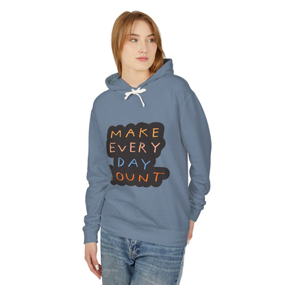 Affirmations Unisex Lightweight Hooded Sweatshirt #AU1