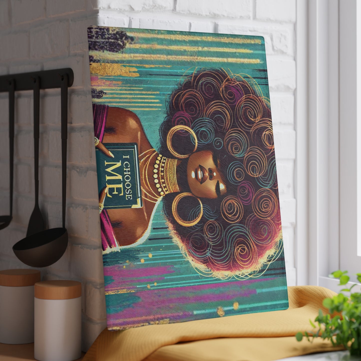 I Choose Me Glass Cutting Board #ICM1