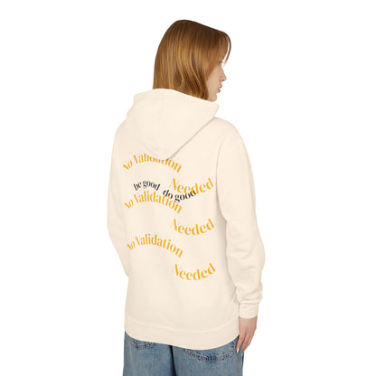 Empowering Affirmations Lightweight Hoodie, Inspirational Sweatshirt, Self Love