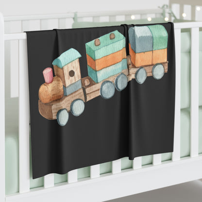 Train Baby Swaddle Blanket #TR1