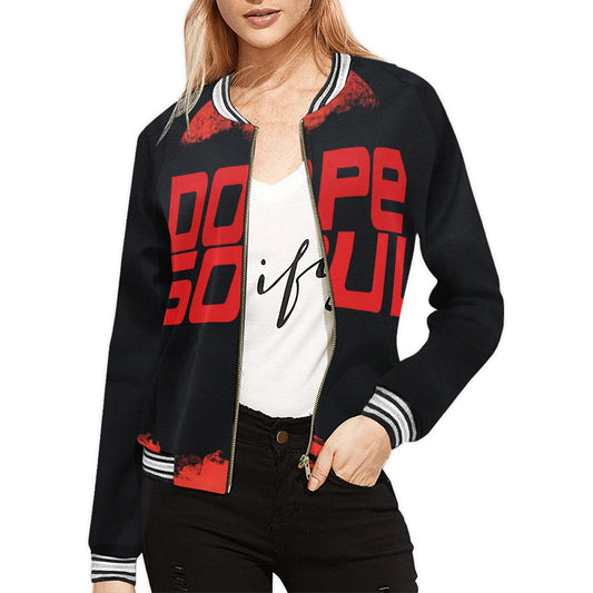Dope Soul All Over Print Bomber Jacket for Women (Model H21) All Over Print Bomber Jacket for Women (Model H21)