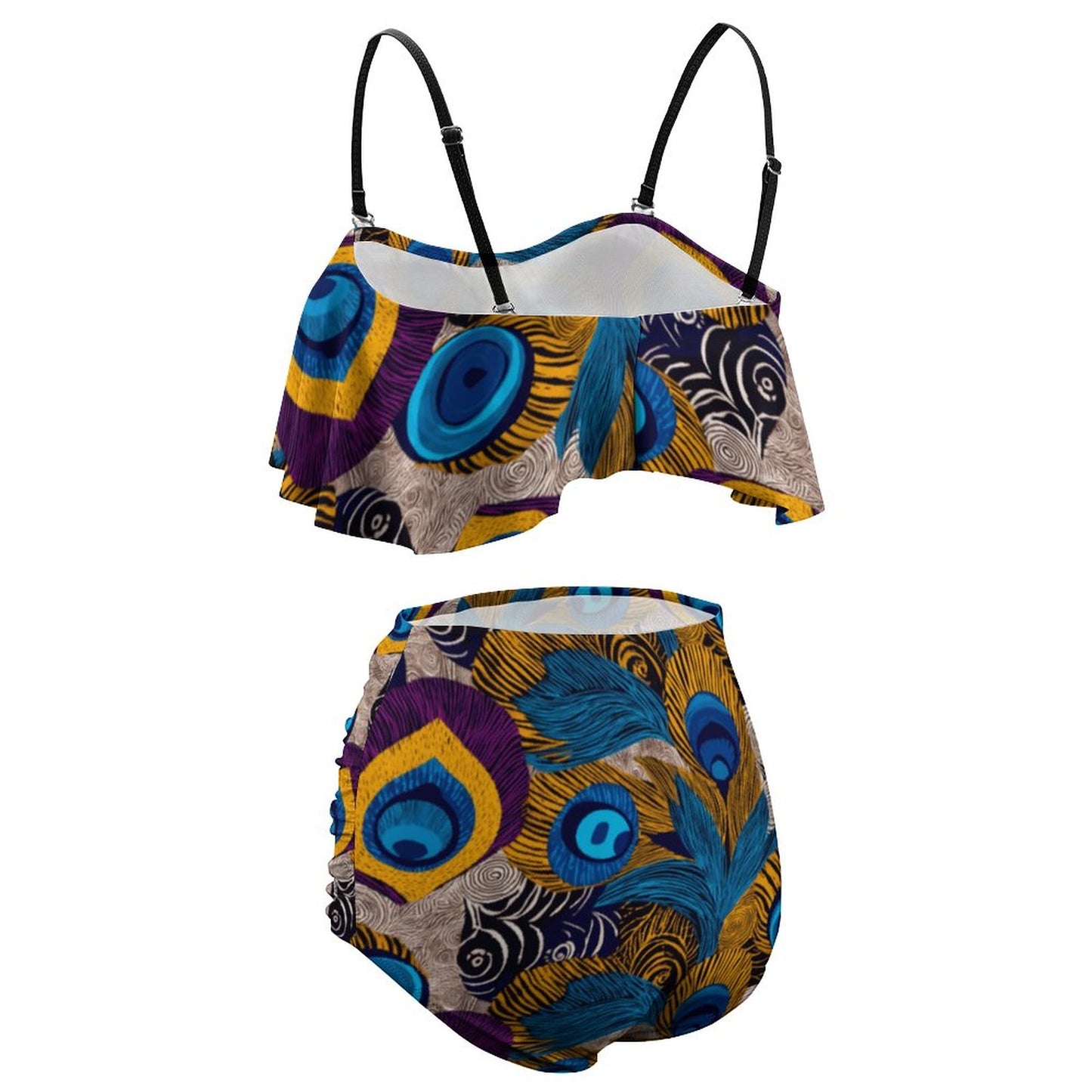 2-Piece Ruffle Tankini Swimsuit BK2080 (All-Over Printing)
