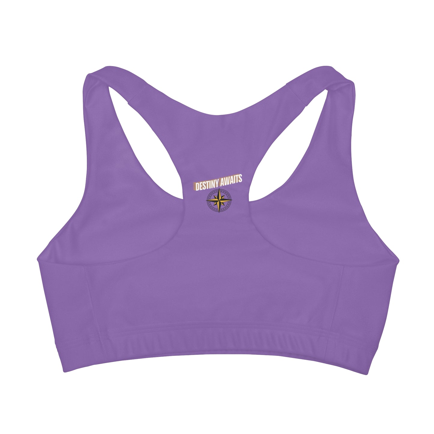 Destined For Greatness Girls' Double Lined Seamless Sports Bra (AOP) #1