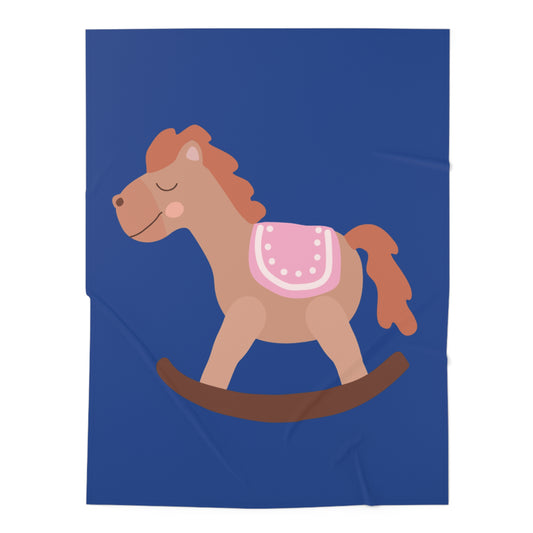 Rocking Horse Baby Swaddle Blanket #RH1