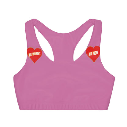 UR Worthy-UR More Girls' Double Lined Seamless Sports Bra (AOP) #15