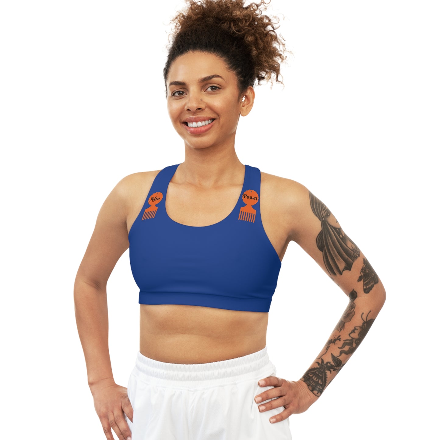 Afro Power Seamless Sports Bra (AOP) #AP1