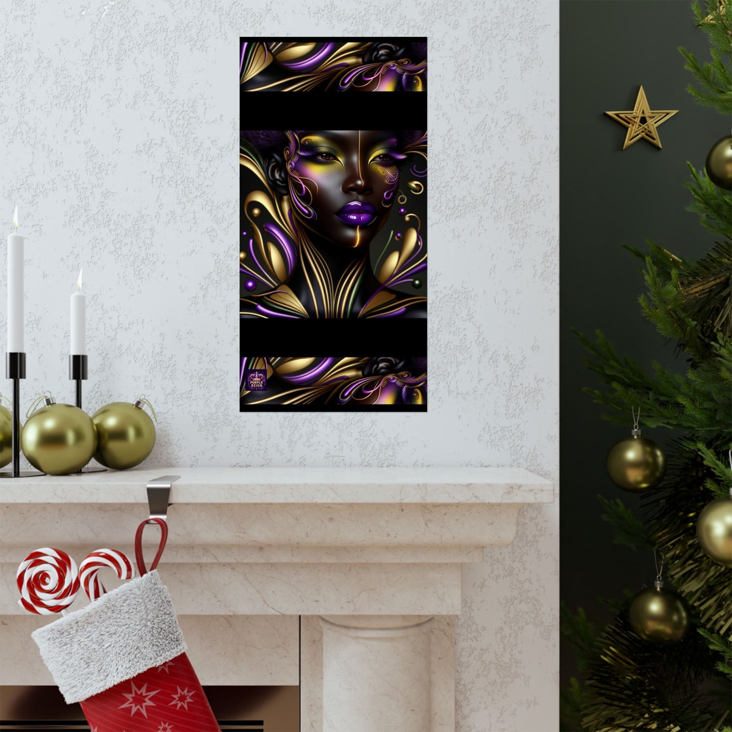 Purrple Reign Matte Vertical Posters #PR7