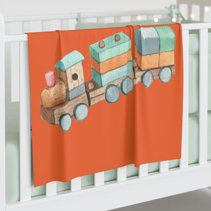 Train Baby Swaddle Blanket #TR1