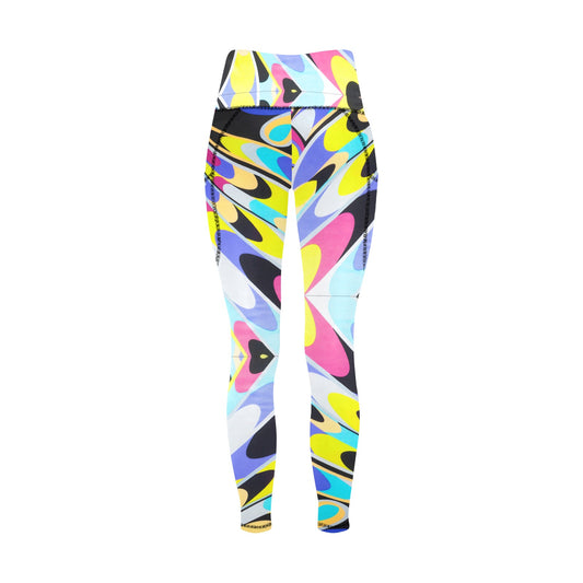 All Over Print Born to Swing Leggings with Pockets (L56)