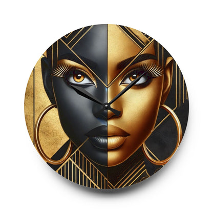 Amber Radiance Acrylic Wall Clock #AR1