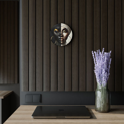 Duality Acrylic Wall Clock #DLTY1