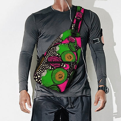 Abstract Create Unique Sling Bags with Our durable polyester (All-Over Printing)