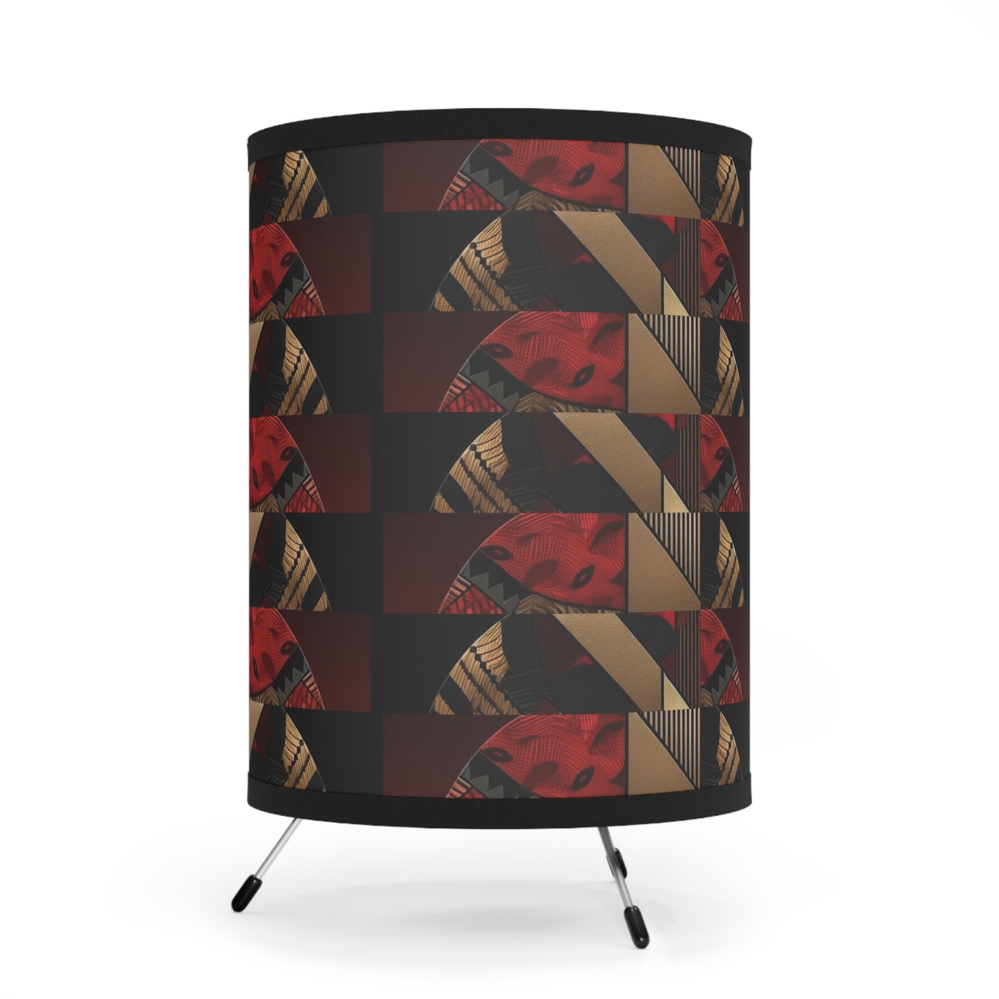 Dual Faced Tripod Lamp with High-Res Printed Shade, US\CA plug #DF1