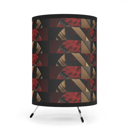 Dual Faced Tripod Lamp with High-Res Printed Shade, US\CA plug #DF1