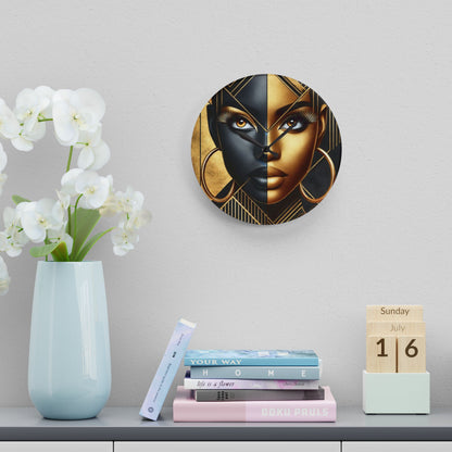 Amber Radiance Acrylic Wall Clock #AR1