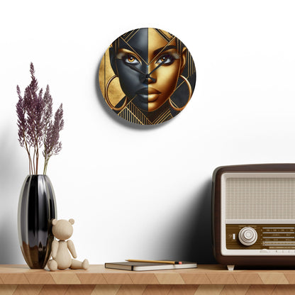 Amber Radiance Acrylic Wall Clock #AR1