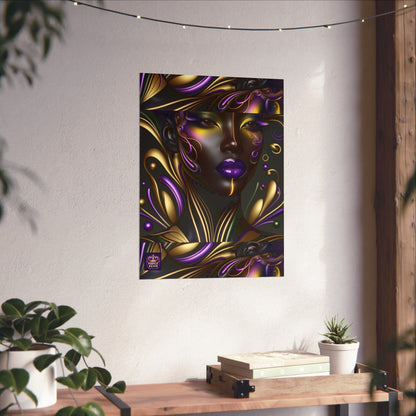 Purrple Reign Matte Vertical Posters #PR7