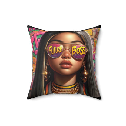 Future Boss Square Pillow #27