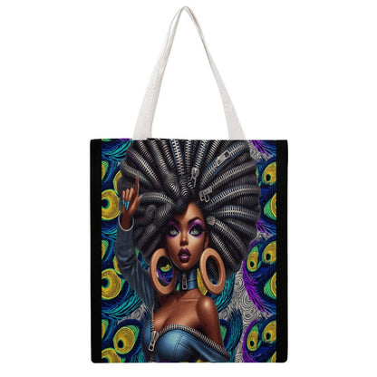 Martin Canvas Tote Handbag with Dual-sided Printing