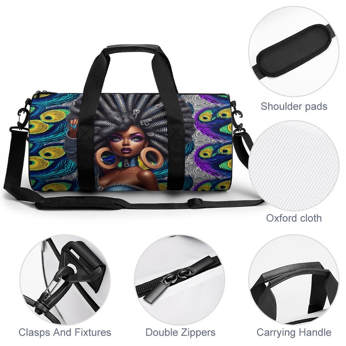 Cylindrical Gym Bag Q006 (Multi-sites)