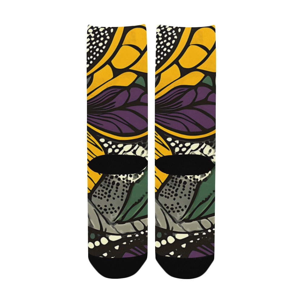 Geometric Pattern Socks for Men Women's Custom Socks