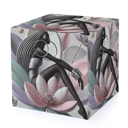 Flower Divas 3x3 Magic Cube (One-sided Printing)
