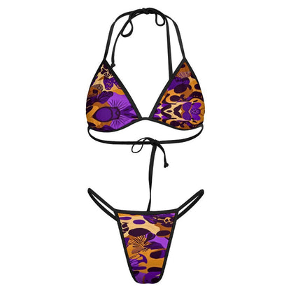 2-Piece Thong Triangle Bikini Set J195D57 (All-Over Printing)