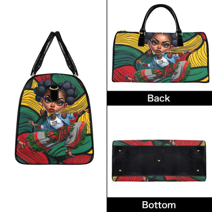 Know Your Roots Large Capacity Travel Bag-Large (Black Short Patch) (1737) Large Capacity Travel Bag-Large (Black Short Patch) (1737)