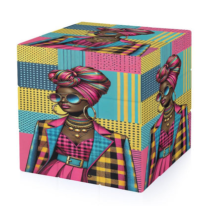 Headwrap Elegance 3x3 Magic Cube (One-sided Printing)