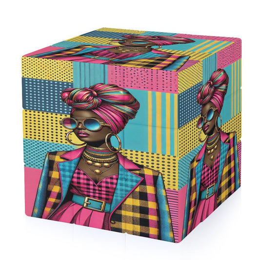 Headwrap Elegance 3x3 Magic Cube (One-sided Printing)