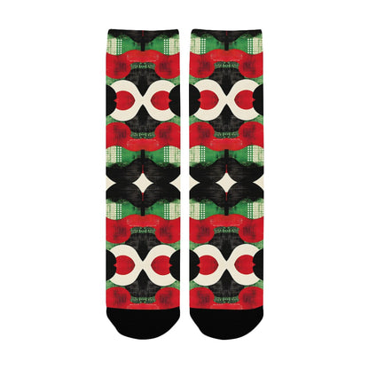 Geometric Pattern Socks for Men Women's Custom Socks