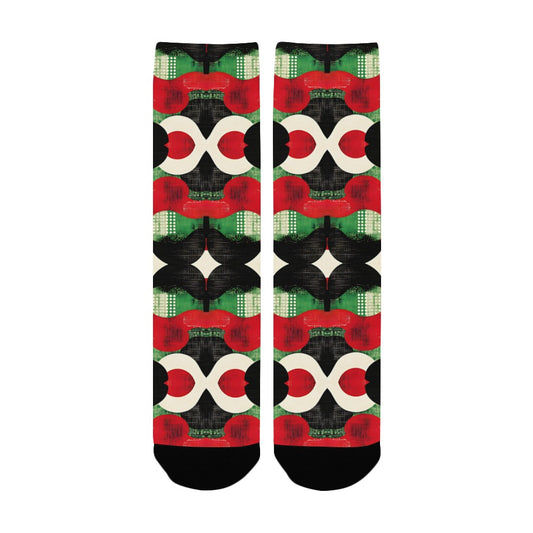 Geometric Pattern Socks for Men Women's Custom Socks