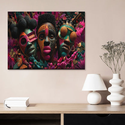 AfroCentric Canvas Print Multiple Sizes No Frame