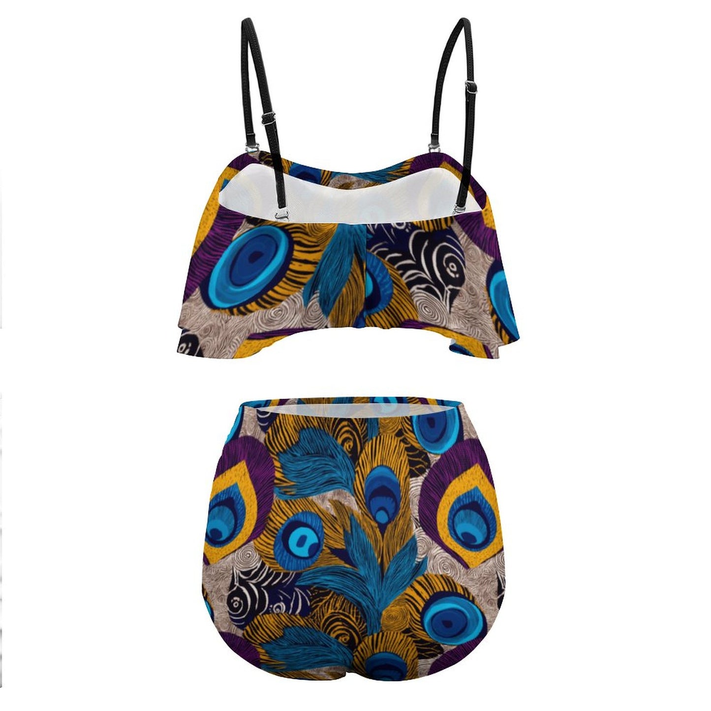 2-Piece Ruffle Tankini Swimsuit BK2080 (All-Over Printing)