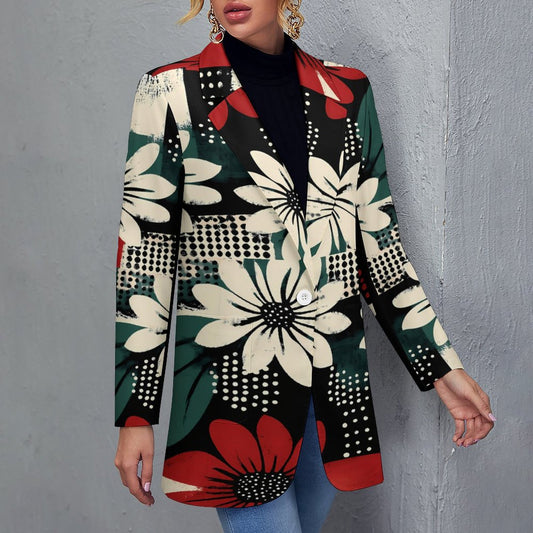 Women's Casual Suit All Over Print Women's Blazer