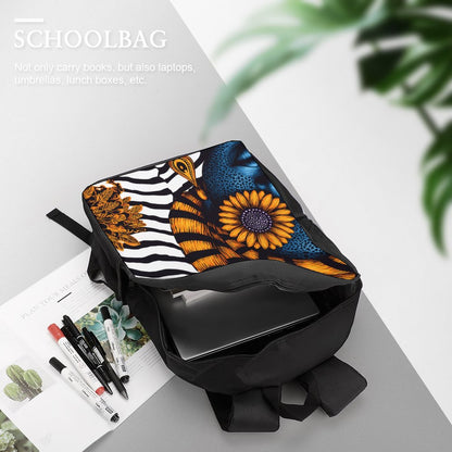 17 inch Black Schoolbag & Shoulder Backpack