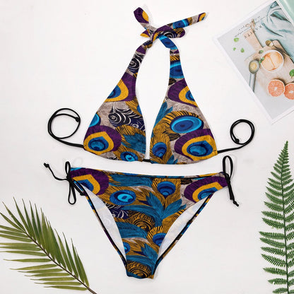 Two Piece Halter Swimsuit BK2131 (All-Over Printing)